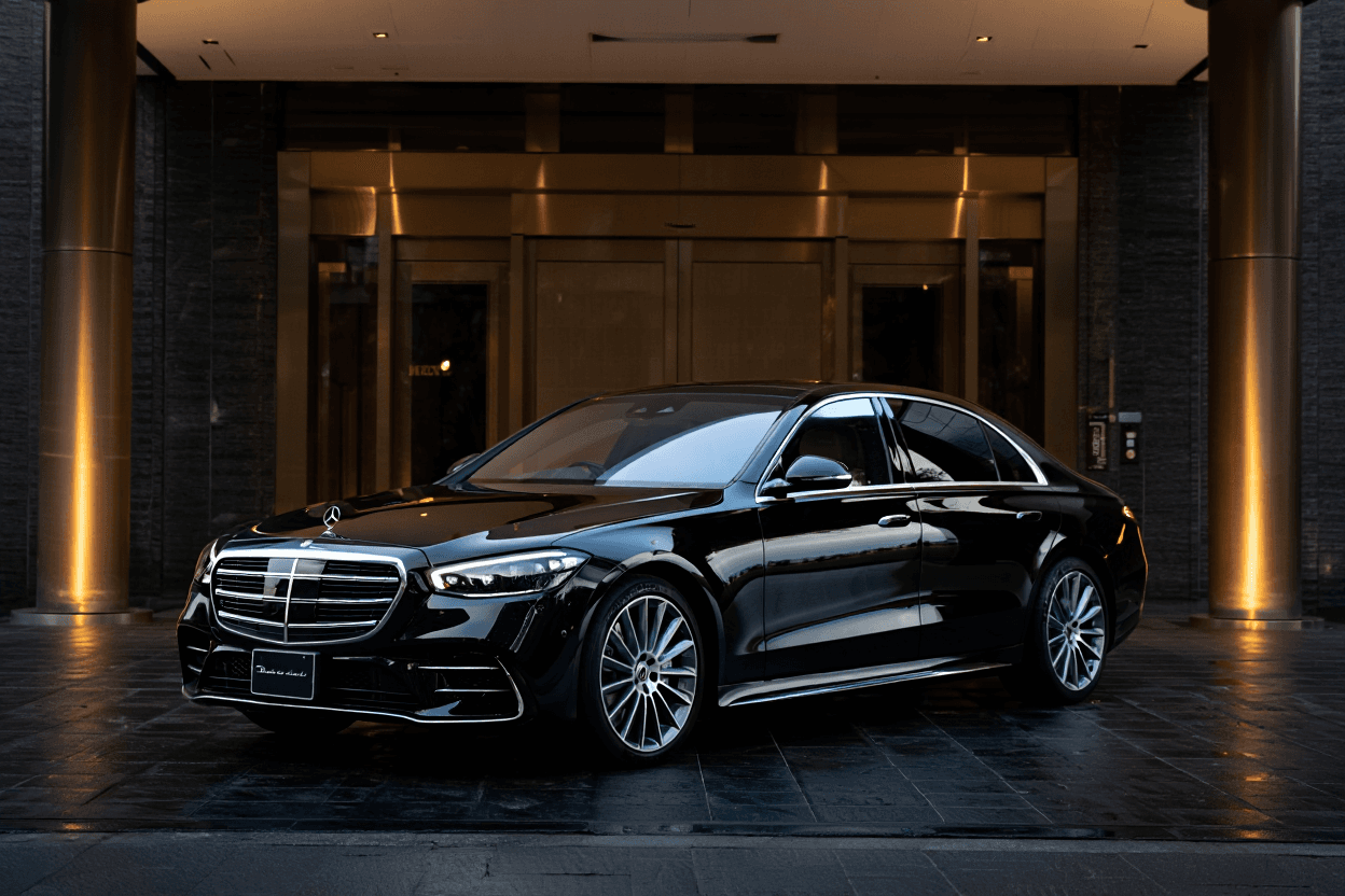 Mercedes-Benz S-Class executive sedan for chauffeur service